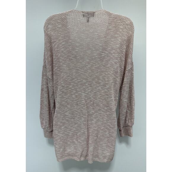 Express Sweater Womens M Pink Pullover Wrap Style Crossover Layering Casual - Picture 2 of 7